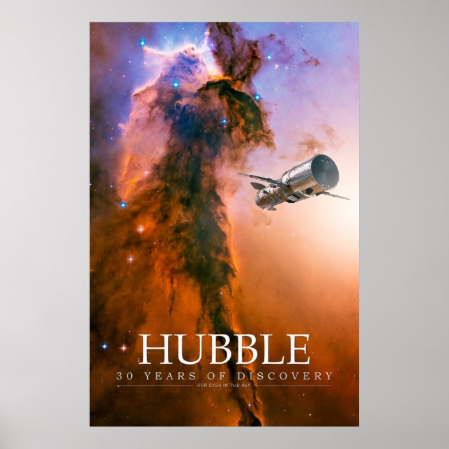 Póster Hubble - 30 años de descubrimiento (Frente)