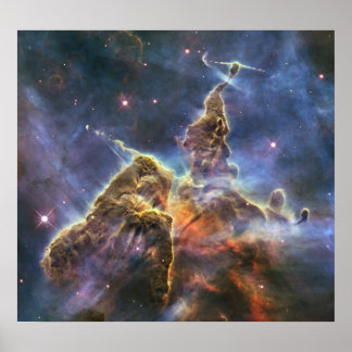 Póster Hubble captura la vista de la "Montaña Mística"