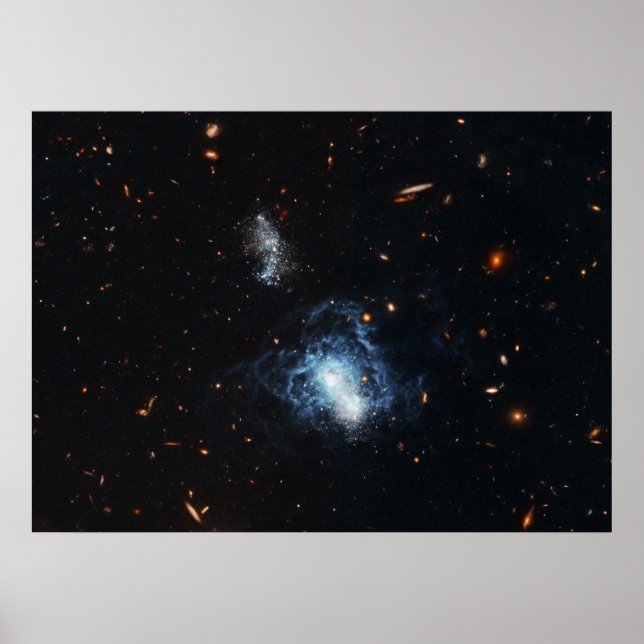 Póster Hubble encuentra a la galaxia madura bailando como (Frente)