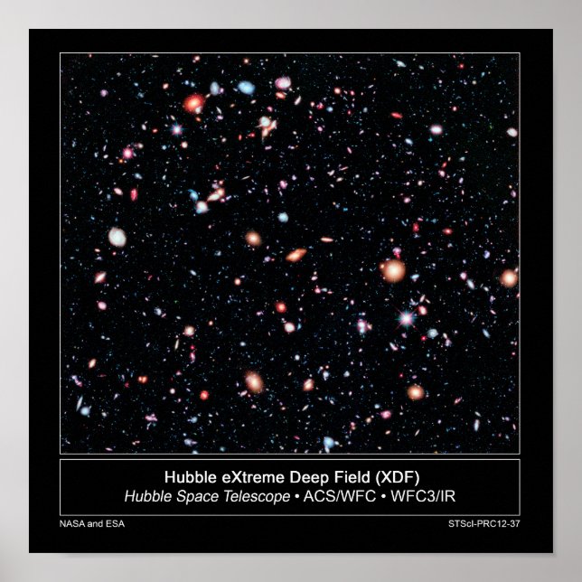 Póster Hubble Extreme Deep Field News (Frente)