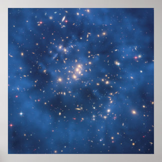 Póster Hubble Finds Dark Matter Ring in Galaxy Cluster