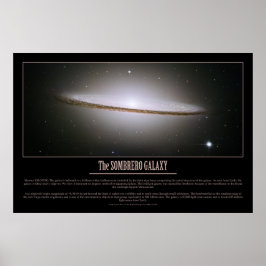 Póster HUBBLE - La GALAXIA SOMBRERO