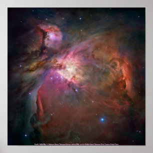 Póster Hubble / Orion Nebula