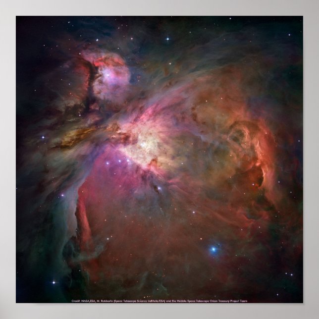 Póster Hubble / Orion Nebula (Frente)