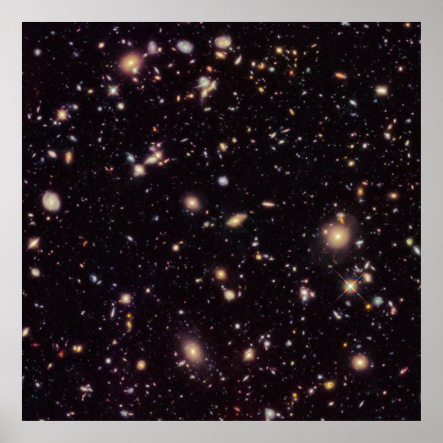 Póster Hubble Ultra Deep Field (HUDF) 2012 [Print] (Frente)