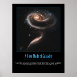 PÓSTER HUBBLE - UN ROSA DE GALAXIAS