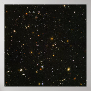 Póster Hubble ve galaxias por doquier