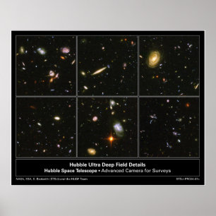 Póster HubbleUltraDeepFieldDetails-2004-07c