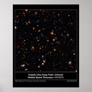 Póster HubbleUltraDeepFieldInfrarrojo-2004-07b