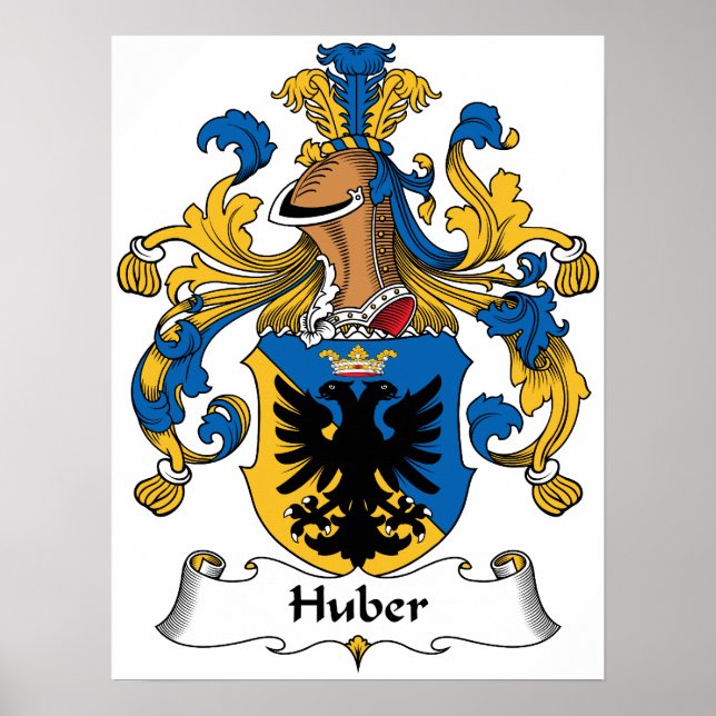 Póster Huber Family Crest (Frente)