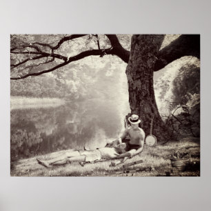 Póster Huckleberry & Tom (Sepia Edition)