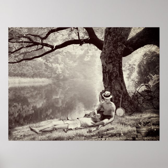 Póster Huckleberry & Tom (Sepia Edition) (Frente)