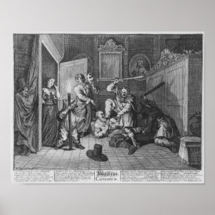Póster Hudibras Catechiz'd, placa IV