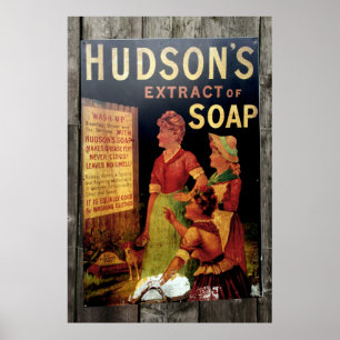 Póster Hudsons Soap Vintage