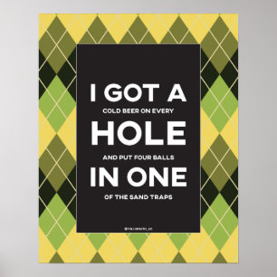 Póster Huele Gracioso En Un Golf
