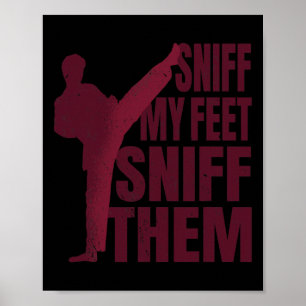 Póster Huele Mis Pies Divertido Karate Taekwondo Kung Fu