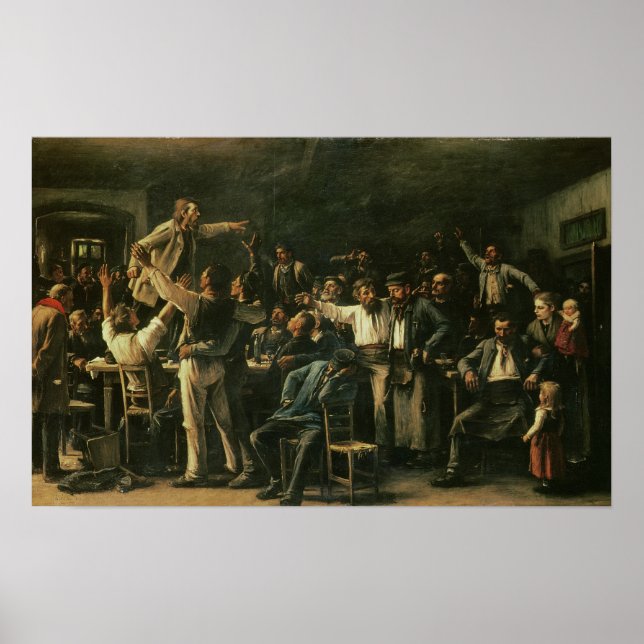 Póster Huelga, 1895 (Frente)