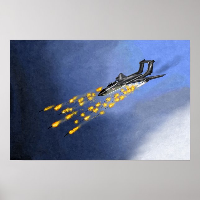 Póster Huelga de cohetes Poster de Sea Vixen 1967 (Frente)