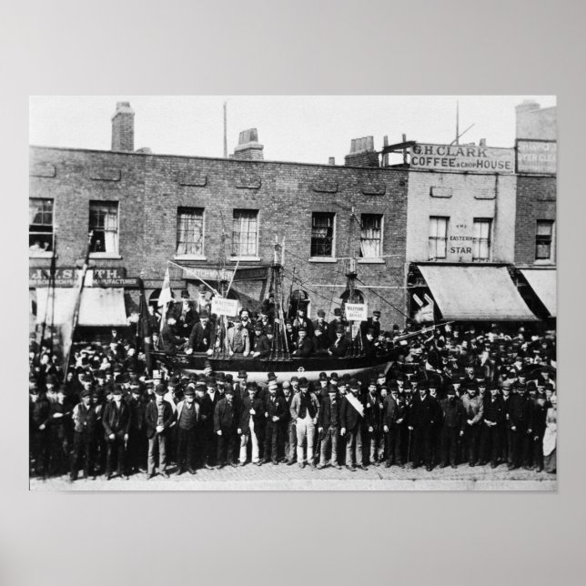 Póster Huelga de ganado londinense, 1889 2 (Frente)