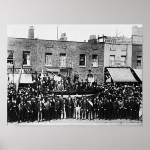 Póster Huelga de muelle de Londres, 1889 2