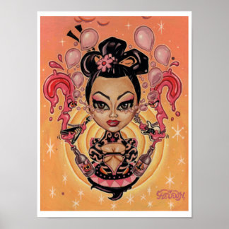 Póster Huella artística de 'Lágrimas a los globos' - (art