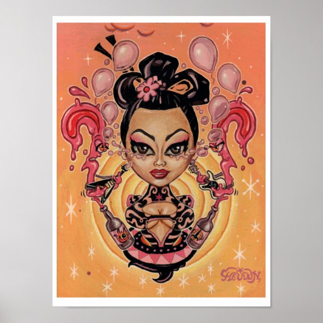 Póster Huella artística de 'Lágrimas a los globos' - (art (Frente)