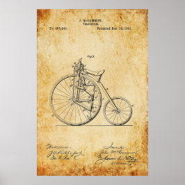 Póster Huella azul de Velocipede