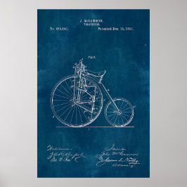 Póster Huella azul de Velocipede