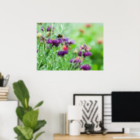 Huella de abejas y flores