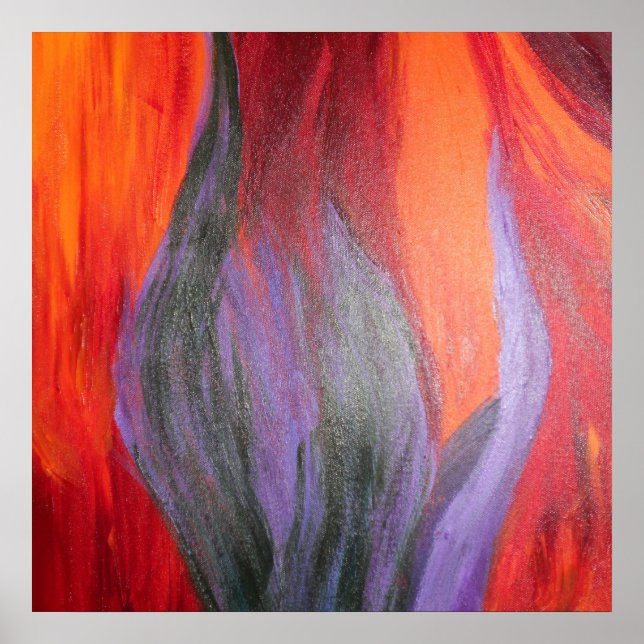 Póster huella de antorcha (Frente)