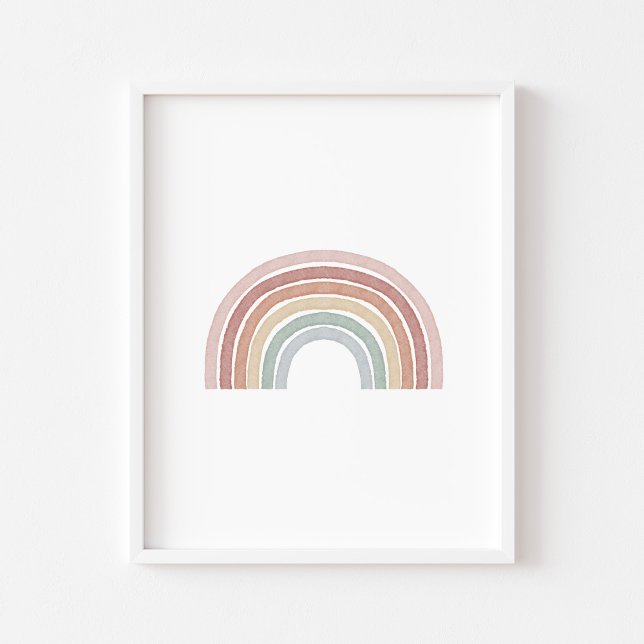 Póster huella de arco iris pastel (Subido por el creador)