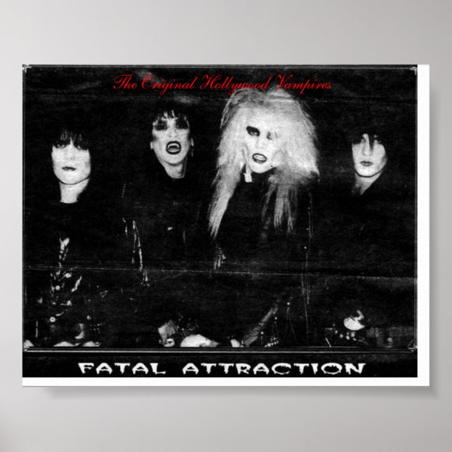 Póster Huella de banda, los vampiros originales de Hollyw (Frente)