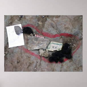 Póster Huella de Buda Tíbet