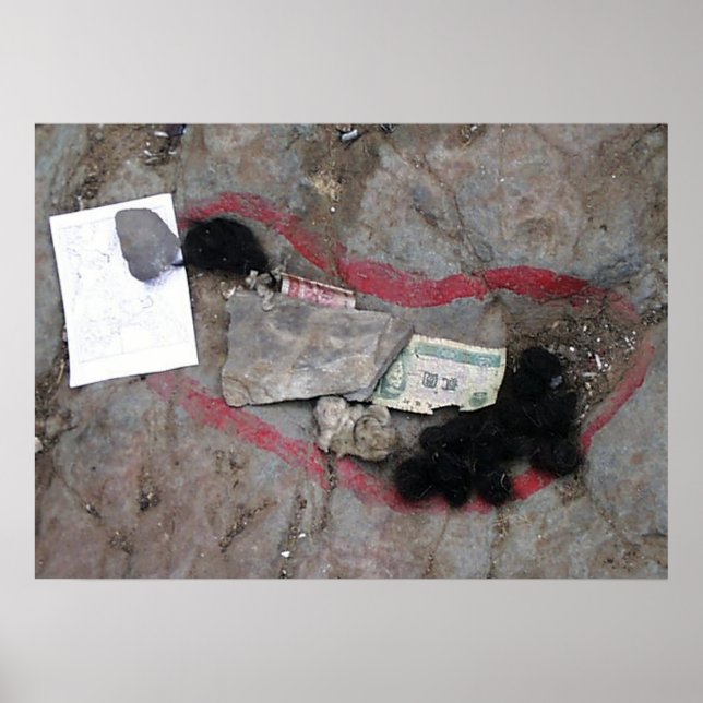 Póster Huella de Buda Tíbet (Frente)