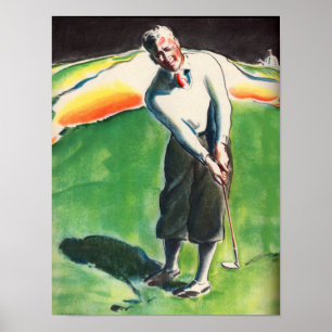 Póster Huella de golf de 1934
