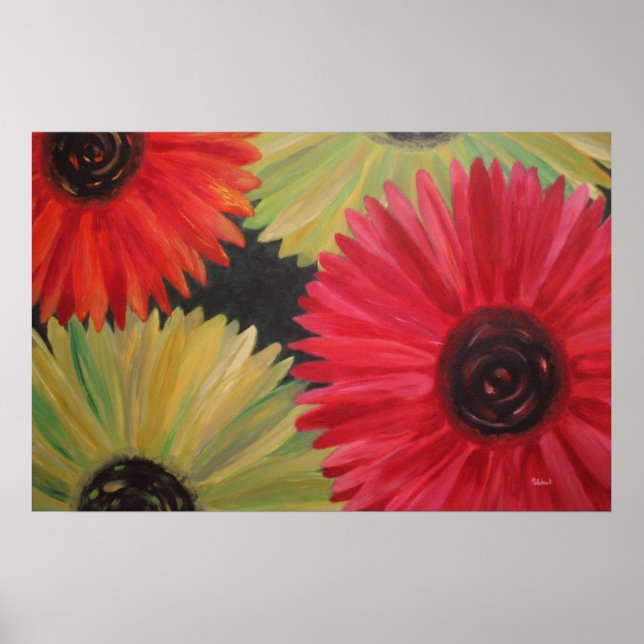 Póster Huella de "Jardín Brillante" (Frente)
