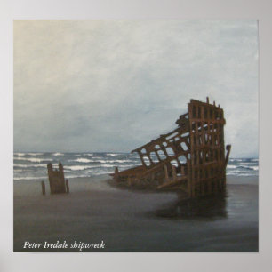 Póster Huella de naufragio de Peter Iredale