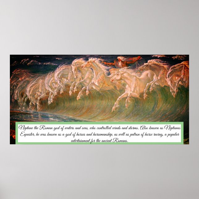Póster Huella de Neptuno equino poster (Frente)
