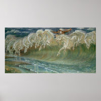 Huella de Neptuno equino poster