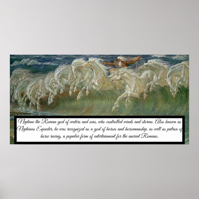 Póster Huella de Neptuno equino poster (Frente)