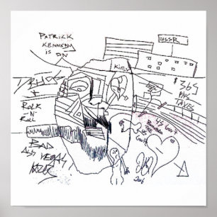 Póster huella de patrick kennedy