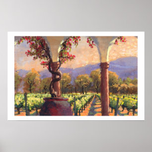Póster Huella de viñedos