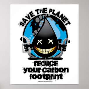 Póster Huella del carbono