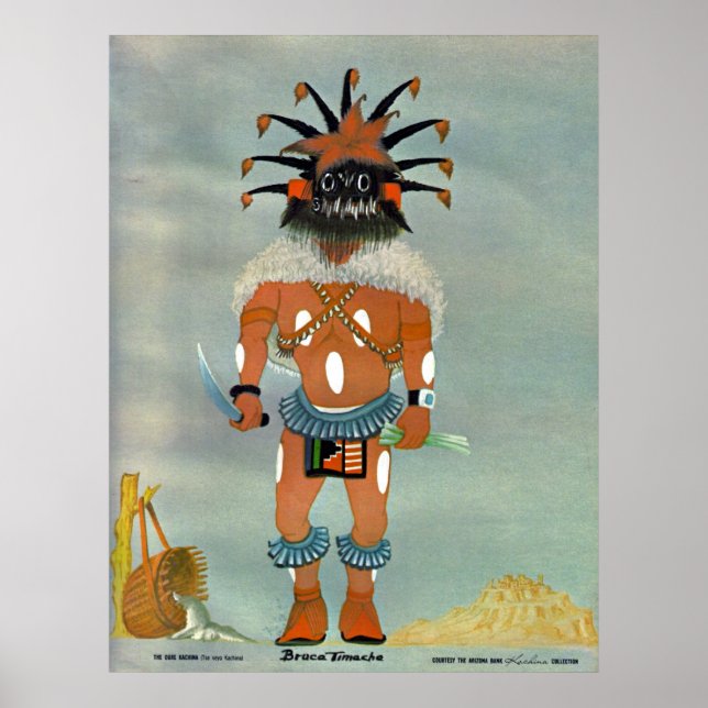 Póster Huella kachina "Ogre" (Frente)