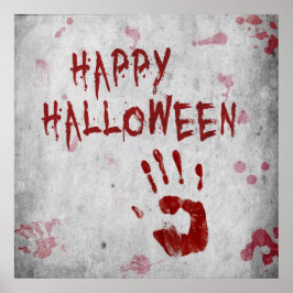 Póster Huella Sangrienta Halloween
