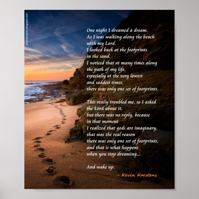 Póster Huellas ateas (Frente)