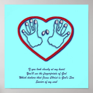 Póster Huellas dactilares de dios - 1 5:6 de Peter - 7