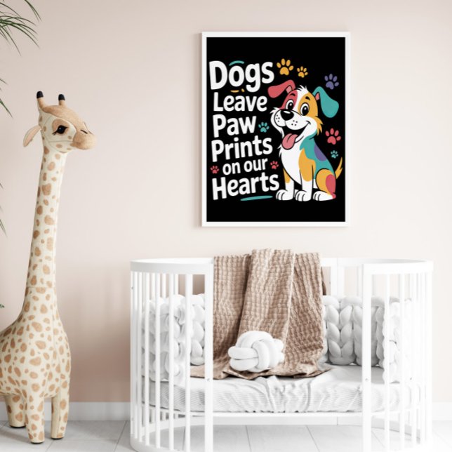 Póster Huellas de Perro Corazón Legado de Perro Querido (Subido por el creador)