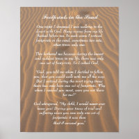 Huellas en el poema Inspirador de arena