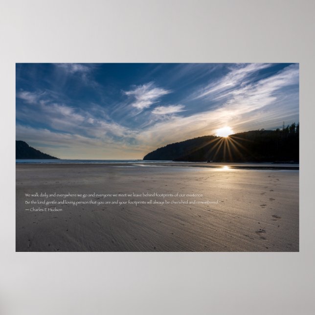 Póster Huellas En La Cita De La Arena (Frente)